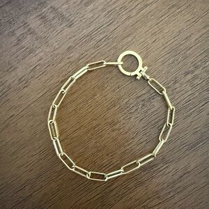 Gold Paperclip Chain Bracelet